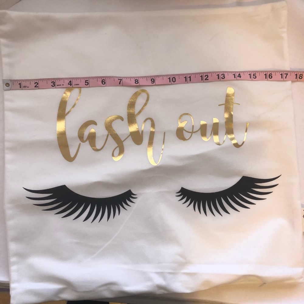 NEW Lash Out White Pillow Cover - Picture 3 of 6
